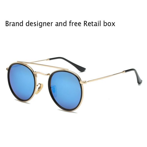 1pcs drop shipping round sunglasses for men women alloy frame mirrored uv400 lens double bridge retro eyewear with case and box, White;black
1pcs drop shipping round sunglasses for men women alloy frame mirrored uv400 lens double bridge retro eyewear with case and box, White;black