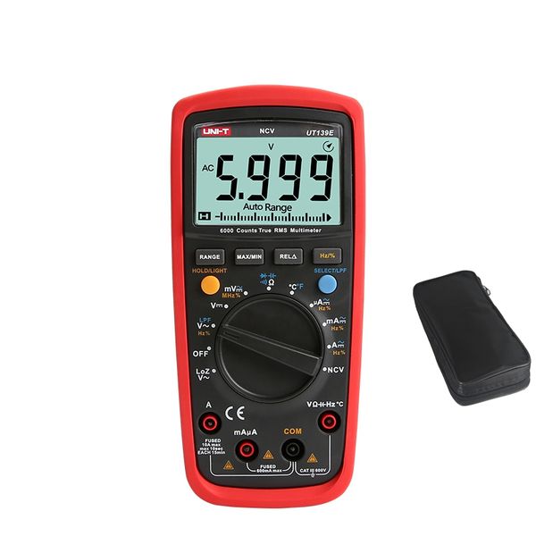 uni t ut139e trms digital multimeter 6000 count dmm ac dc multi meter analog bar graph lpf loz ncv temperature capacitor tester
uni t ut139e trms digital multimeter 6000 count dmm ac dc multi meter analog bar graph lpf loz ncv temperature capacitor tester