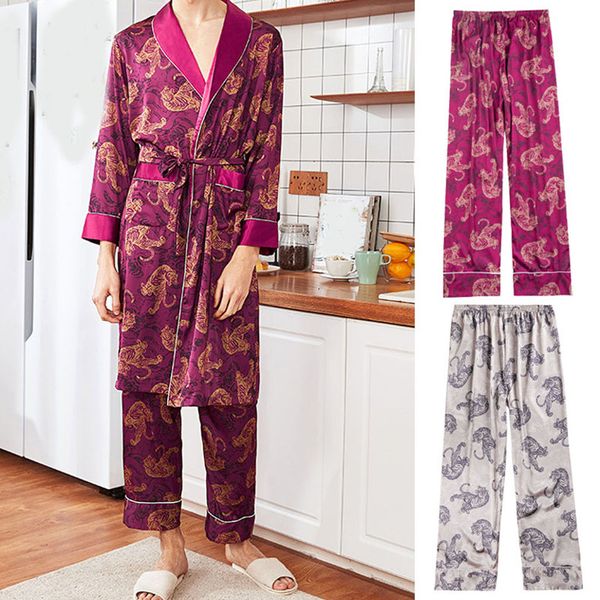 tiger printed men's silk satin sleep bottoms pajamas lounge pants sleepwear comfortable male modal home wear underwear pyjamas, Black;brown
tiger printed men's silk satin sleep bottoms pajamas lounge pants sleepwear comfortable male modal home wear underwear pyjamas, Black;brown