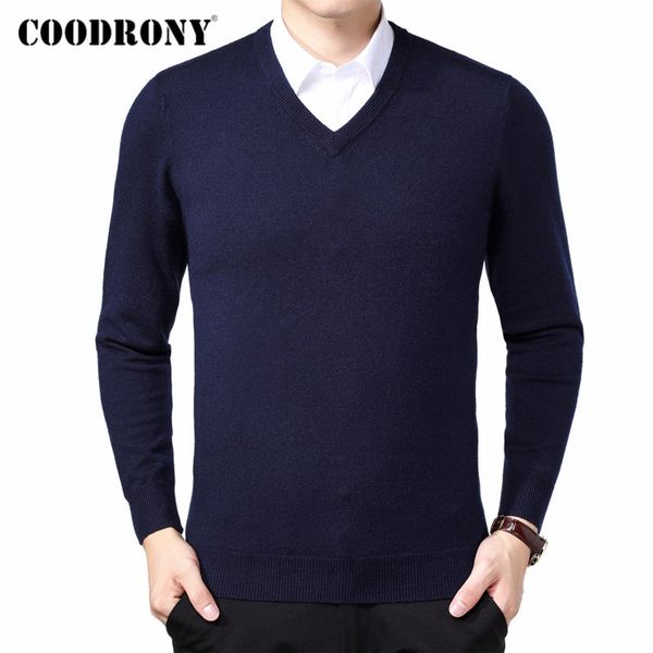 coodrony brand sweater men autumn winter thick warm pull homme classic casual v-neck pullover men cashmere woolen knitwear 91110, White;black
coodrony brand sweater men autumn winter thick warm pull homme classic casual v-neck pullover men cashmere woolen knitwear 91110, White;black