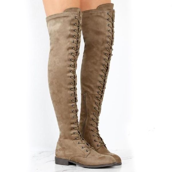 women's boots autumn large size 4.5-10.5 flock high boots woman zipper lace-up designer over the knee 2019 new, Black
women's boots autumn large size 4.5-10.5 flock high boots woman zipper lace-up designer over the knee 2019 new, Black