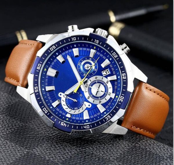 2019 Relogio Masculion WITH BOX EFR-539L-5A EFR-539L-7A EFR-556D-1A EFR-556DB-2A EFR-501D-1A Leather belt sport MEN Wristwatch WATCH
2019 Relogio Masculion WITH BOX EFR-539L-5A EFR-539L-7A EFR-556D-1A EFR-556DB-2A EFR-501D-1A Leather belt sport MEN Wristwatch WATCH