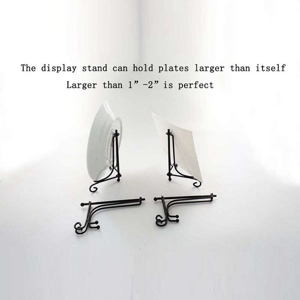 2 pack)iron display stand, black iron easel plate display p holder stand, displays picture frames, cookbooks, decorative pl
2 pack)iron display stand, black iron easel plate display p holder stand, displays picture frames, cookbooks, decorative pl
