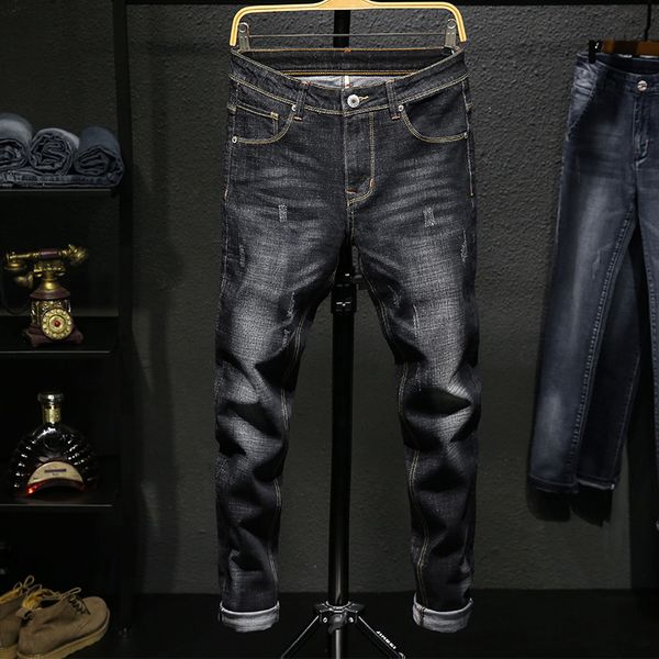 ready stockdiscount price - trendy men's jeans, slim and small leg elastic summer casual pants
ready stockdiscount price - trendy men's jeans, slim and small leg elastic summer casual pants