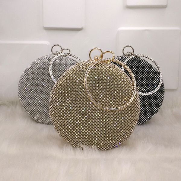 crystal bag simple bridal wedding purse shining cross body bag women evening party crystal shoulder bags diamond circle round bag
crystal bag simple bridal wedding purse shining cross body bag women evening party crystal shoulder bags diamond circle round bag