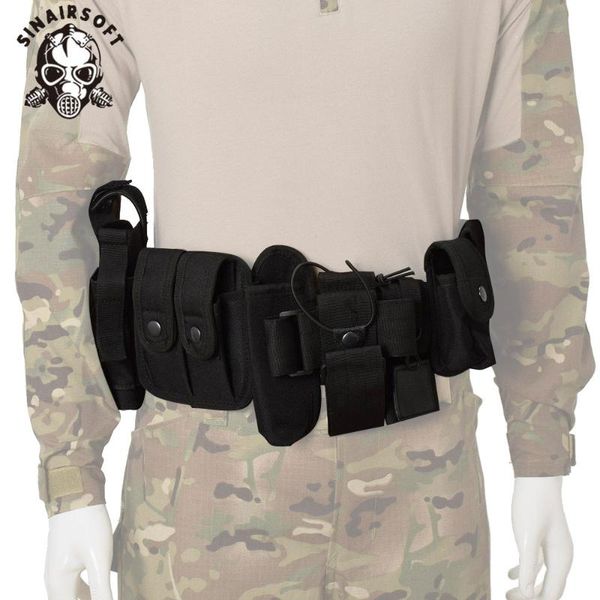 10pcs tactical multifunctional security belts outdoor training guard utility kit duty belt belt with pouch set, Black;gray
10pcs tactical multifunctional security belts outdoor training guard utility kit duty belt belt with pouch set, Black;gray