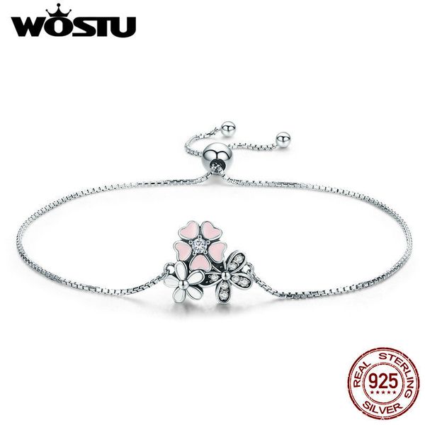 wostu весна новый 925 стерлингового серебра вишня ромашка цветок звено цепи женщины браслет стерлингового серебра ювелирные изделия подарок, Golden;silver
wostu весна новый 925 стерлингового серебра вишня ромашка цветок звено цепи женщины браслет стерлингового серебра ювелирные изделия подарок, Golden;silver