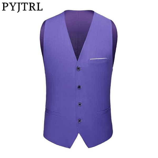 pyjtrl male pure color fashion causal business suit vest work clothes waistcoat men dress vests for men gilet homme classic vest, Black;white
pyjtrl male pure color fashion causal business suit vest work clothes waistcoat men dress vests for men gilet homme classic vest, Black;white