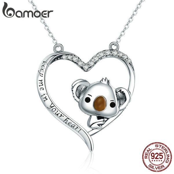 bamoer real 925 sterling silver lovely koala in heart pendant necklaces for women sterling silver jewelry scn256
bamoer real 925 sterling silver lovely koala in heart pendant necklaces for women sterling silver jewelry scn256