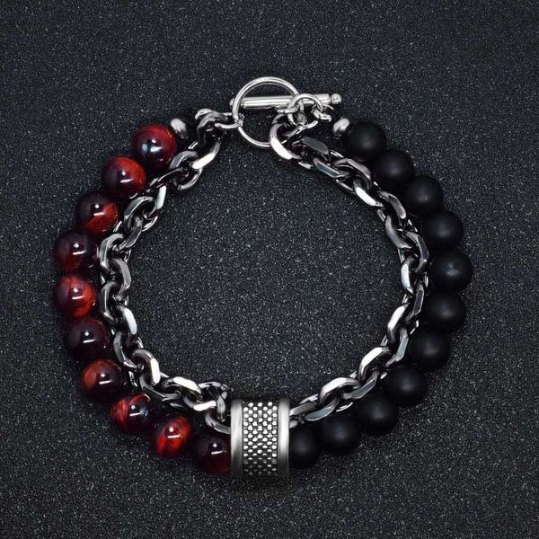 beaded bracelet for men natural tiger eye stone bracelets women stainless steel chain wristband male jewelry, Golden;silver
beaded bracelet for men natural tiger eye stone bracelets women stainless steel chain wristband male jewelry, Golden;silver