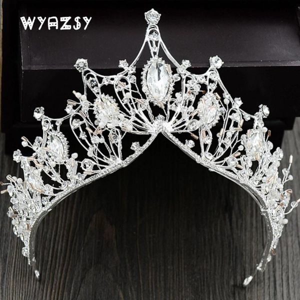 handmade white baroque style bridal crystal crown tiara headpieces wedding women pageant prom hair ornaments accessories, Golden;white
handmade white baroque style bridal crystal crown tiara headpieces wedding women pageant prom hair ornaments accessories, Golden;white