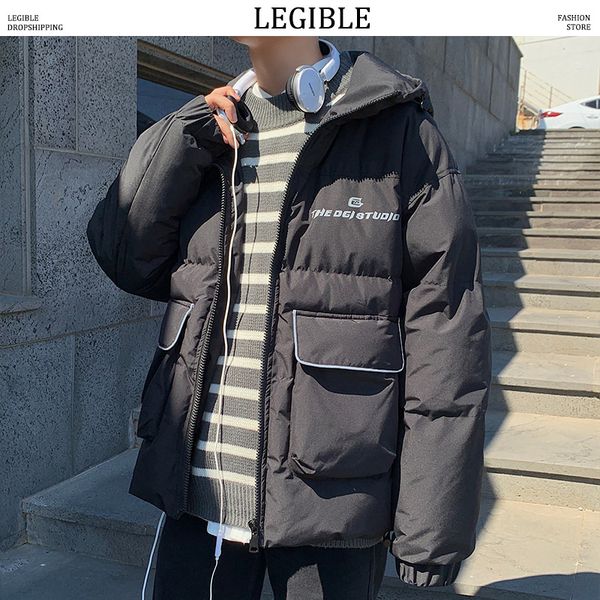 legible 2019 hip hop parka men coats winter jacket men thicken hooded outwear warm coat casual solid mens coat, Black
legible 2019 hip hop parka men coats winter jacket men thicken hooded outwear warm coat casual solid mens coat, Black