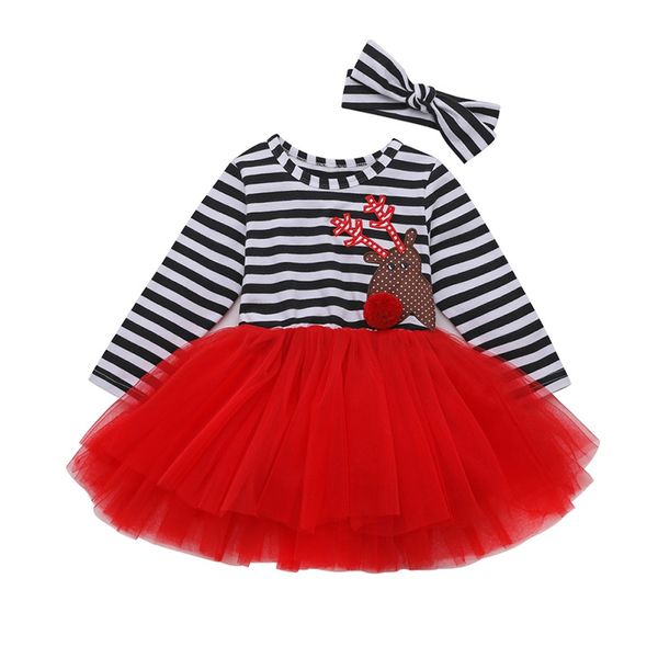 2020 girls dress long sleeve hair band 2 pcs cotton mesh striped deer baby dressese, Red;yellow
2020 girls dress long sleeve hair band 2 pcs cotton mesh striped deer baby dressese, Red;yellow
