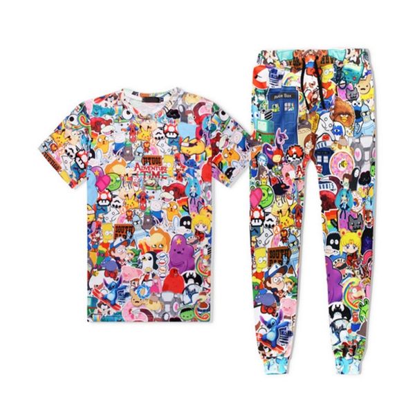 3d print cartoon t-shirt tracksuit sets two piece summer tees and pants new men women short sleeve set t shirt +pants, Gray
3d print cartoon t-shirt tracksuit sets two piece summer tees and pants new men women short sleeve set t shirt +pants, Gray