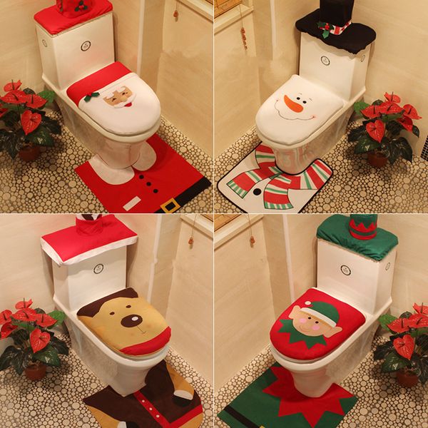 happy santa claus toilet seat cover and rug bathroom set contour rug christmas decorations for home papai noel navidad decor
happy santa claus toilet seat cover and rug bathroom set contour rug christmas decorations for home papai noel navidad decor