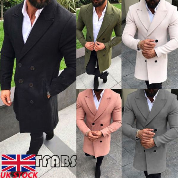 new winter men's woolen casual long sleeve double breasted trench coat windbreaker overcoat long jacket, Tan;black
new winter men's woolen casual long sleeve double breasted trench coat windbreaker overcoat long jacket, Tan;black