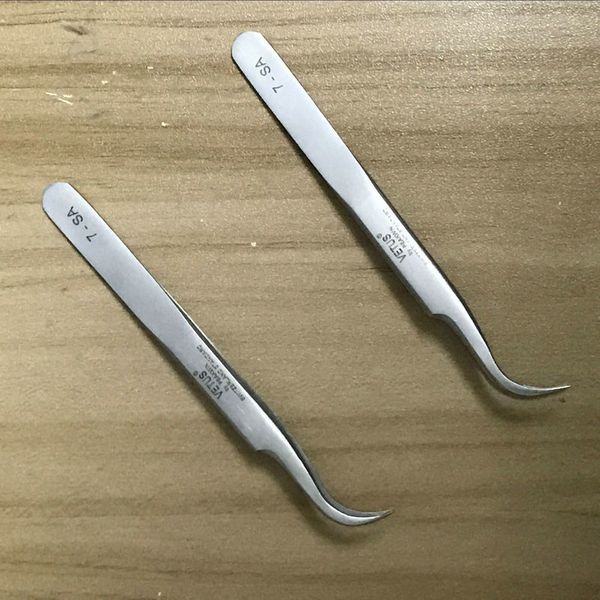 2pc high precision stainless steel eyelashes vetus tweezers straight / curved optional repair tool esd
2pc high precision stainless steel eyelashes vetus tweezers straight / curved optional repair tool esd