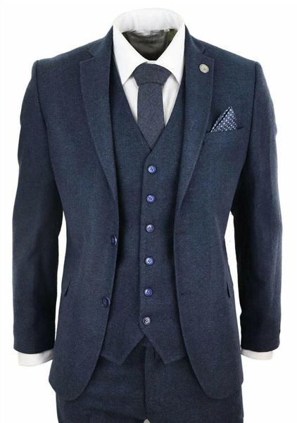 new mens suits wool tweed peaky blinders suit 3 piece authentic tailored fit classic formal suit handsome blazer (jacket + vest + pants), White;black
new mens suits wool tweed peaky blinders suit 3 piece authentic tailored fit classic formal suit handsome blazer (jacket + vest + pants), White;black