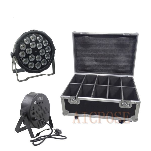 10pc 18x10w large len rgbw 4in1 led par light 18 10w with flig dmx512 control di co tage dj wedding light with flight ca e
10pc 18x10w large len rgbw 4in1 led par light 18 10w with flig dmx512 control di co tage dj wedding light with flight ca e