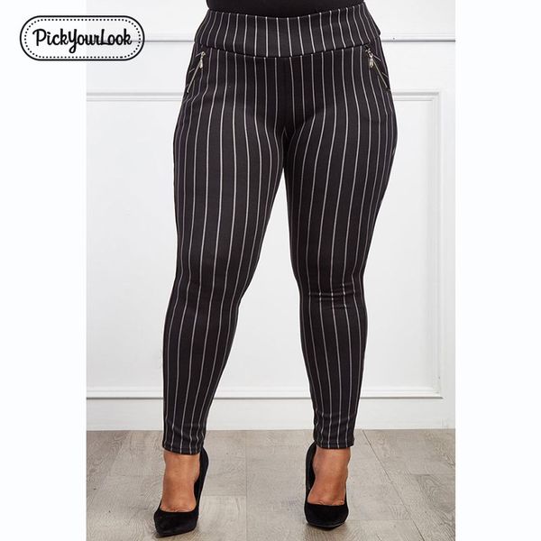 pickyourlook women leggings plus size striped fashion elastic female legging pants large size skinny black white zipper pants
pickyourlook women leggings plus size striped fashion elastic female legging pants large size skinny black white zipper pants