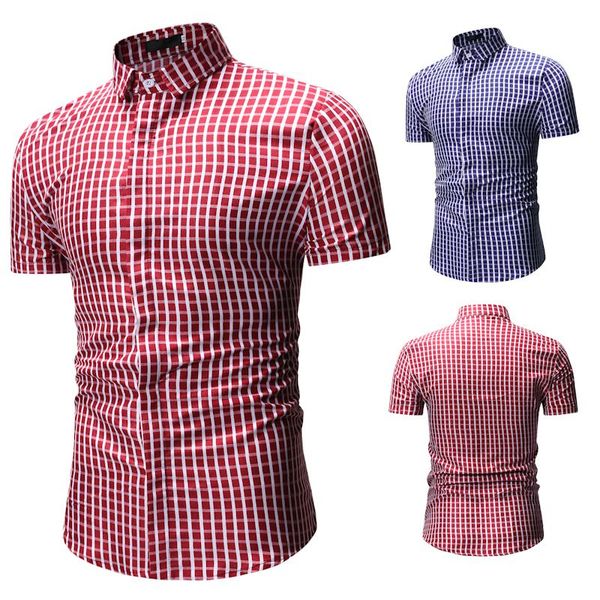 nice creative plaid shirt men casual shirt fashion classic men breathable short-sleeved brand clothing, White;black
nice creative plaid shirt men casual shirt fashion classic men breathable short-sleeved brand clothing, White;black