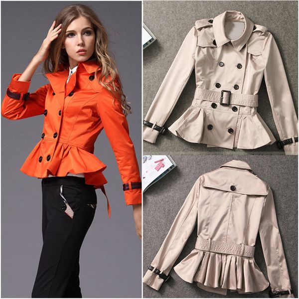 new outfit with fashion double breasted cultivate morality short skirt of small sweet wind coat, Tan;black
new outfit with fashion double breasted cultivate morality short skirt of small sweet wind coat, Tan;black