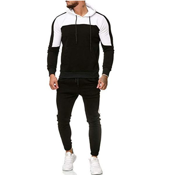 new 2019 plus size tracksuit fashion men sportswear two piece sets patchwork hooded sweatshirt+pants sporting suit male, Gray
new 2019 plus size tracksuit fashion men sportswear two piece sets patchwork hooded sweatshirt+pants sporting suit male, Gray