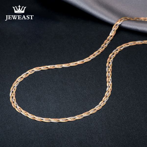 18k gold necklace new weaving wide chain women men girl party wedding jewelry trendy 2017 new good real 750 nice, Silver
18k gold necklace new weaving wide chain women men girl party wedding jewelry trendy 2017 new good real 750 nice, Silver