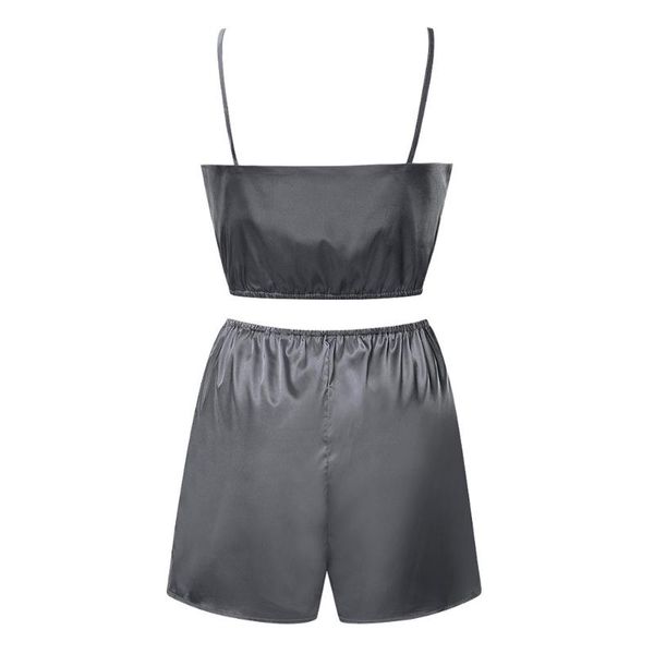 l summer midriff women sleepwear bedroom soft nightwear solid sleeveless lingerie smooth v neck home cami shorts set, White
l summer midriff women sleepwear bedroom soft nightwear solid sleeveless lingerie smooth v neck home cami shorts set, White