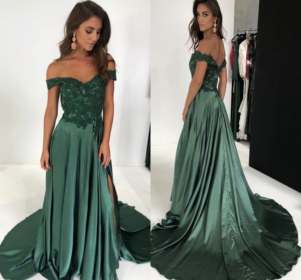 hunter green off shoulders lace satin long bridesmaid dresses a line zipper back side split evening prom wedding party wear bm0944, White;pink
hunter green off shoulders lace satin long bridesmaid dresses a line zipper back side split evening prom wedding party wear bm0944, White;pink