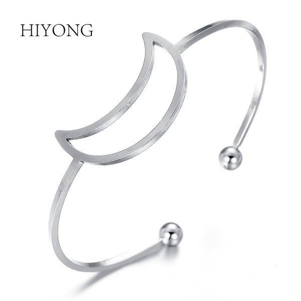 hiyong new design fashion moon-shaped silver color open cuff bangle bracelets for women rhinestone round bangles jewelry gift, Black
hiyong new design fashion moon-shaped silver color open cuff bangle bracelets for women rhinestone round bangles jewelry gift, Black