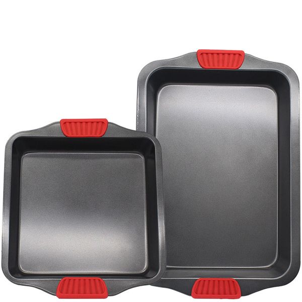 non-stick cake baking pan with silicone handle bread cookies chicken baking pan bottom tray useful kitchen tools
non-stick cake baking pan with silicone handle bread cookies chicken baking pan bottom tray useful kitchen tools
