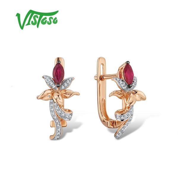 vistoso pure 14k 585 rose gold earrings for women glamorous elegant classic ruby sparkling diamond glamorous trendy fine jewelry cj191203, Golden
vistoso pure 14k 585 rose gold earrings for women glamorous elegant classic ruby sparkling diamond glamorous trendy fine jewelry cj191203, Golden