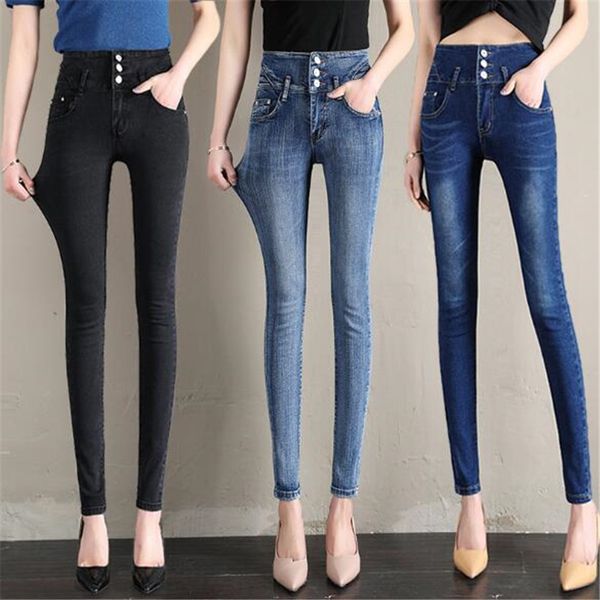 wkoud high waist jeans women spring fashion solid elastic jeans slim 3 button denim pencil pants casual skinny streetpant p8845, Blue
wkoud high waist jeans women spring fashion solid elastic jeans slim 3 button denim pencil pants casual skinny streetpant p8845, Blue