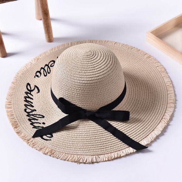 summer wide brim letter sun hats for women ribbon bow handmade weave straw hat ladies outdoor vacation beach hat chapeu feminino, Blue;gray
summer wide brim letter sun hats for women ribbon bow handmade weave straw hat ladies outdoor vacation beach hat chapeu feminino, Blue;gray
