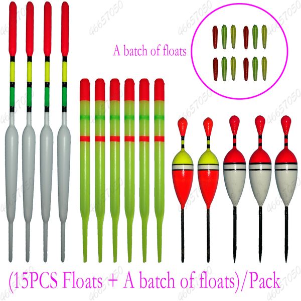 15pcs/pack plastic fishing float suitable for fishing float in buoyancy range (1.5g-2.5g) accessories
15pcs/pack plastic fishing float suitable for fishing float in buoyancy range (1.5g-2.5g) accessories