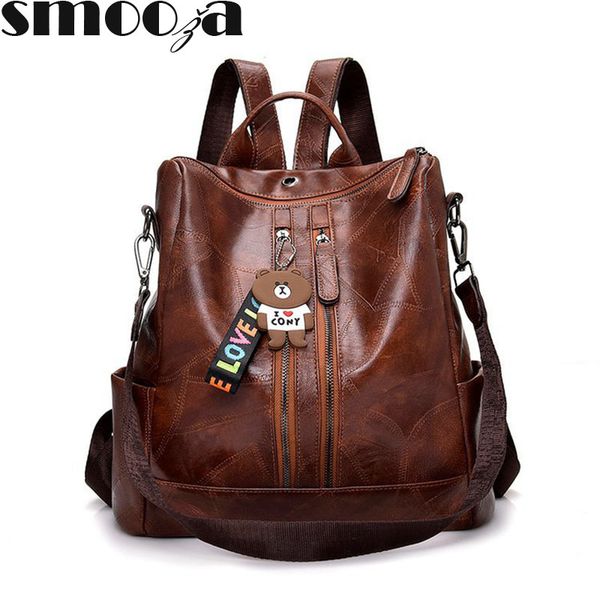 smooza big leather women backpacks new arrivel vintage female shoulder handbag travel rucksack school bag for girls
smooza big leather women backpacks new arrivel vintage female shoulder handbag travel rucksack school bag for girls