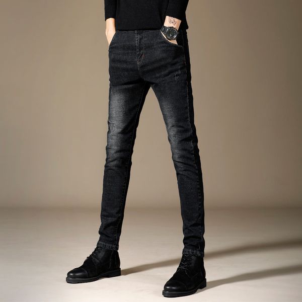 men's jeans 2020 spring and summer new comfortable slim feet pants casual trousers youth personality fashion men's clothing, Blue
men's jeans 2020 spring and summer new comfortable slim feet pants casual trousers youth personality fashion men's clothing, Blue