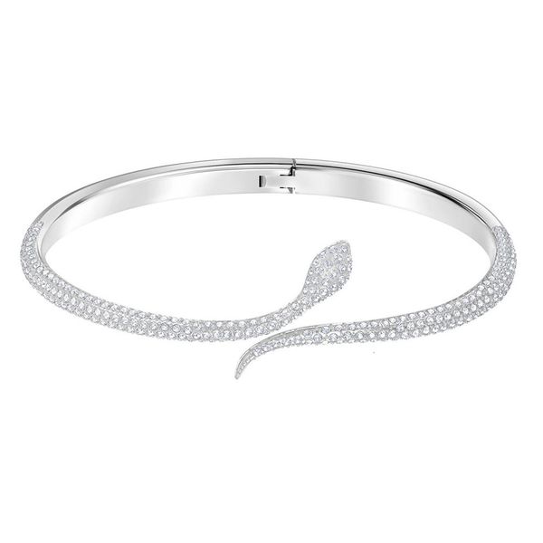 mandy new high-quality silver bracelet for the bride's birthday with its sparkling and fascinating snake-shaped crystal charm, Black
mandy new high-quality silver bracelet for the bride's birthday with its sparkling and fascinating snake-shaped crystal charm, Black