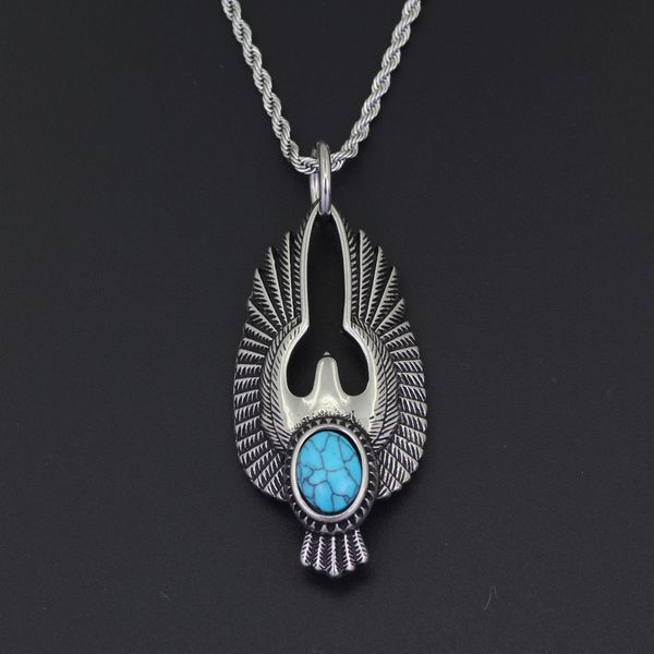 wholesale-stainless steel jewelry hip hop eagle pendant necklace with 3mm 24inch rope chain sn122, Silver
wholesale-stainless steel jewelry hip hop eagle pendant necklace with 3mm 24inch rope chain sn122, Silver