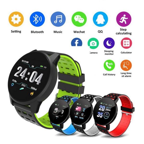 2020 new 119 plus smart watch blood pressure round bluetooth smartwatch women's watch waterproof sports tracker for android ios
2020 new 119 plus smart watch blood pressure round bluetooth smartwatch women's watch waterproof sports tracker for android ios