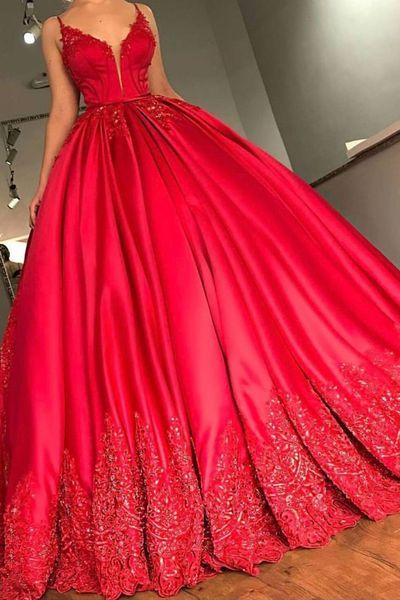 pink robe de soiree ball gown evening dresses long 2020 spaghetti straps v neck applique lace up back abiye prom party gown dubai, Black
pink robe de soiree ball gown evening dresses long 2020 spaghetti straps v neck applique lace up back abiye prom party gown dubai, Black