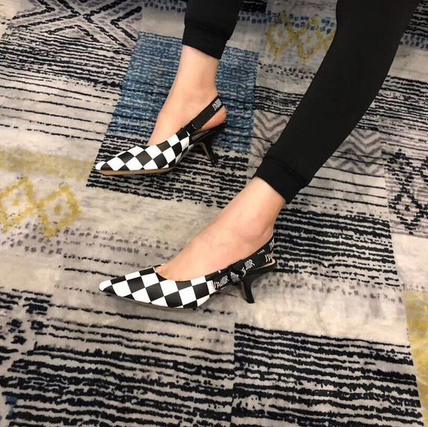 fashion women sandals black white real leather lattice high heels point toe slingback sandals shoes 6.5cm come with box
fashion women sandals black white real leather lattice high heels point toe slingback sandals shoes 6.5cm come with box