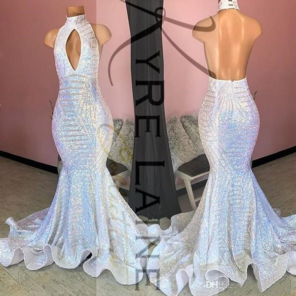 elegant halter sparkling sequins mermaid long prom dresses 2020 keyhole backless floor length formal party evening dresses bc3600, Black
elegant halter sparkling sequins mermaid long prom dresses 2020 keyhole backless floor length formal party evening dresses bc3600, Black