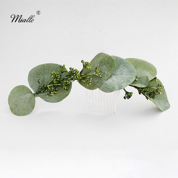 miallo fashion green leaves wedding hair comb bridal hair accessories headpieces bride bridesmaids hair clips, White;golden
miallo fashion green leaves wedding hair comb bridal hair accessories headpieces bride bridesmaids hair clips, White;golden