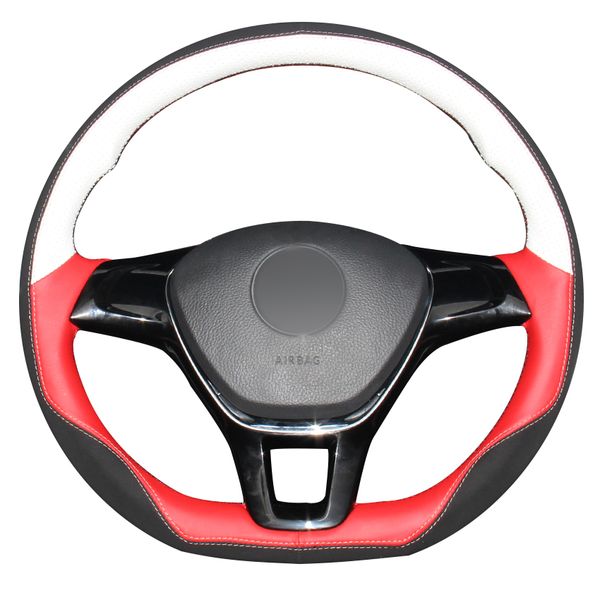 white red leather black suede hand sewing car steering wheel cover for volkswagen vw golf 7 mk7 new polo jetta passat b8
white red leather black suede hand sewing car steering wheel cover for volkswagen vw golf 7 mk7 new polo jetta passat b8