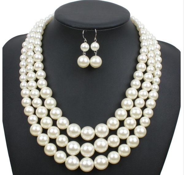 pure handwork pearl fashion exaggerated ladies string pearl collarbone multi-layer necklace pearl necklace, Silver
pure handwork pearl fashion exaggerated ladies string pearl collarbone multi-layer necklace pearl necklace, Silver