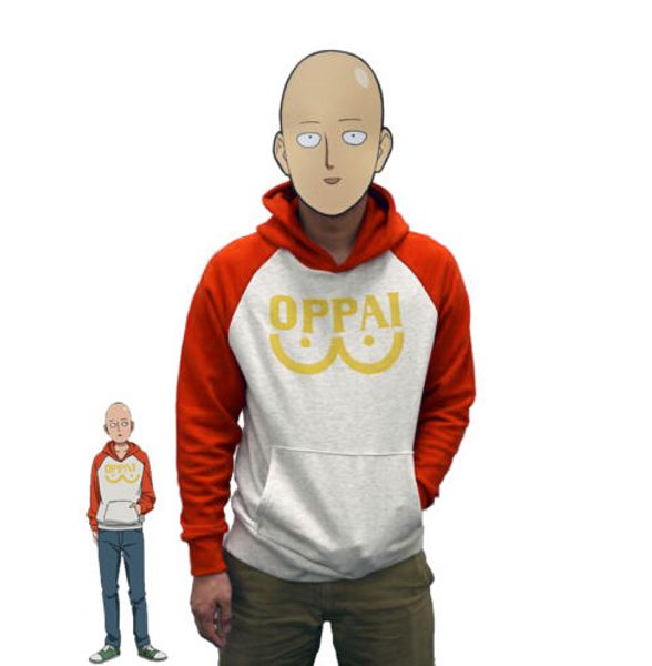 one punch man saitama oppai cotton blended hoodie sweatshirt long sleeve original cosplay costume men women fleece jacket new, Black
one punch man saitama oppai cotton blended hoodie sweatshirt long sleeve original cosplay costume men women fleece jacket new, Black
