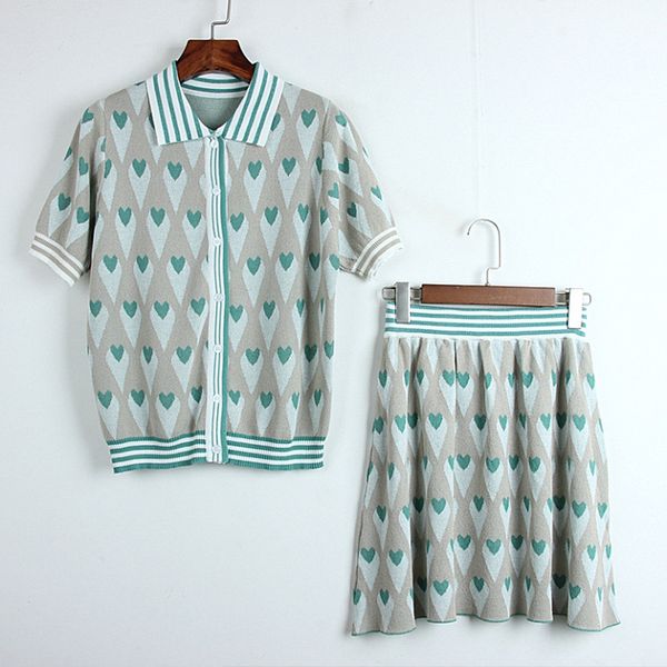 two piece set women short sleeve shirt and a-line skirt suits 2020 summer fashion elegant runway knitted mini skirts sets, White
two piece set women short sleeve shirt and a-line skirt suits 2020 summer fashion elegant runway knitted mini skirts sets, White