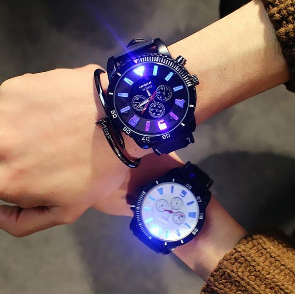 tide brand super bright luminous light super large dial fashion men and women couple watches, Slivery;brown
tide brand super bright luminous light super large dial fashion men and women couple watches, Slivery;brown